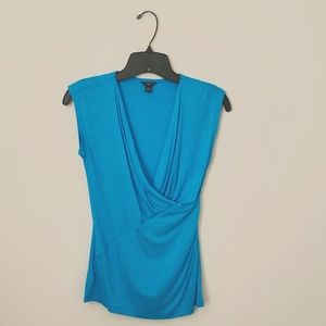 Ann Taylor Petite Sleeveless Surplice V-neck Top | Like New | XSP